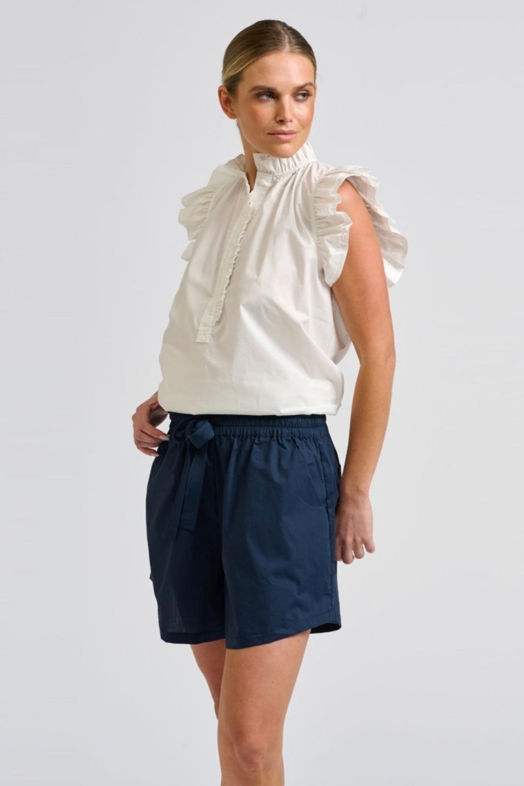 Ashley Trim Short | Navy