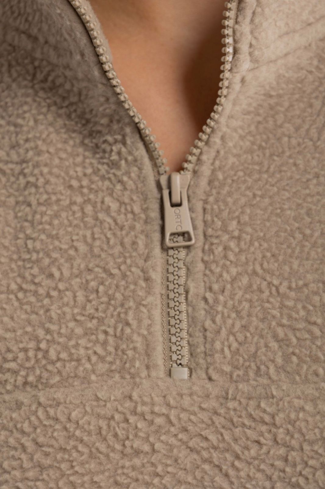 Sherpa Fleece Quarter Zip Teddy