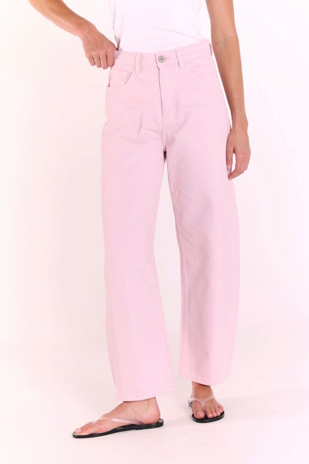 Lola Barrel Jean | Pink