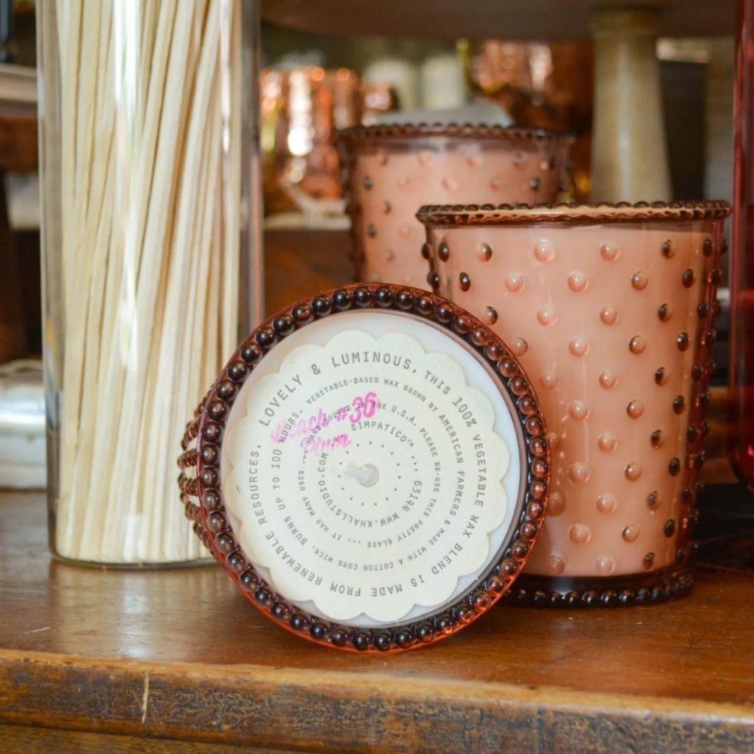 Hobnail Candle | Beach Plum
