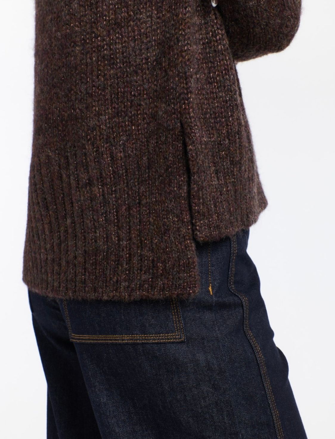 Cleo Lurex Knit | Espresso