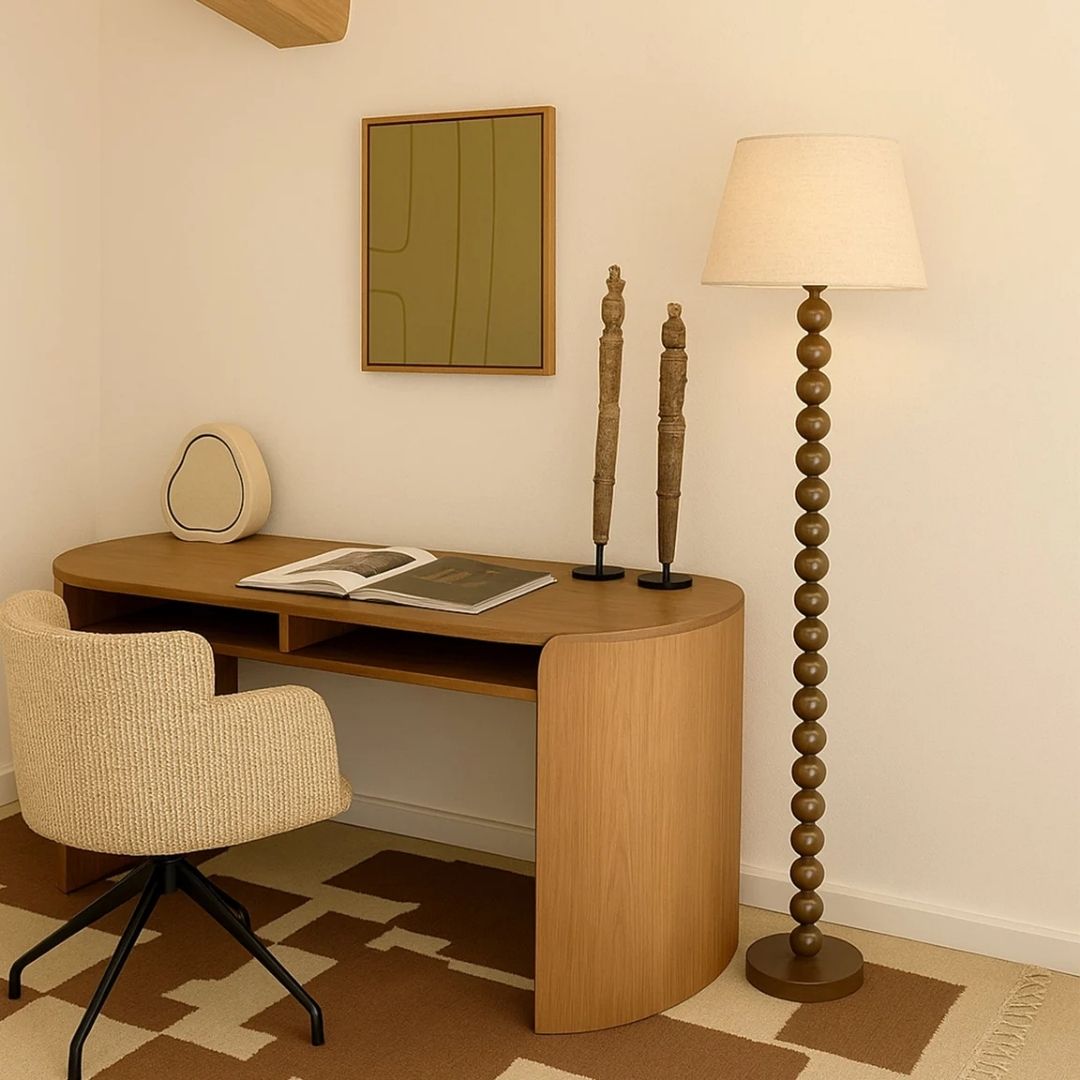 Pearl Ball Floor Lamp | Toffee