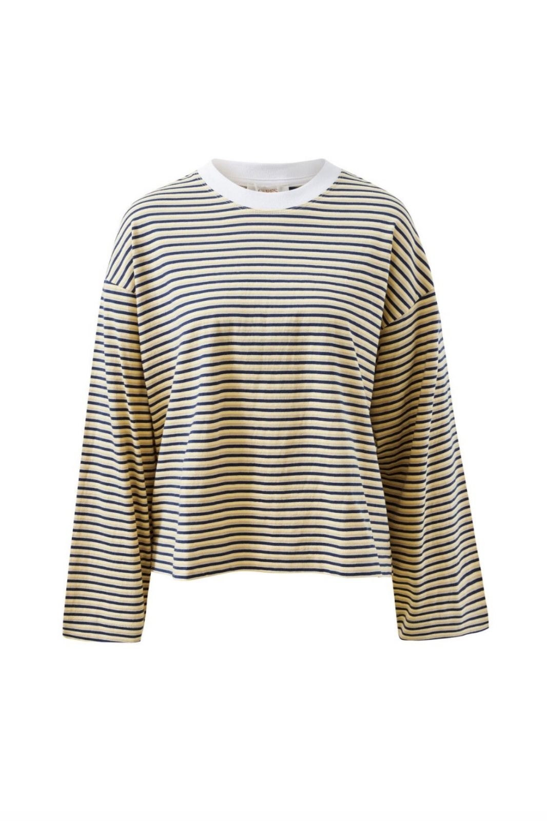 Beau Long Sleeve Slouchy Tee | Heritage Navy/Butter/Stone Stripe