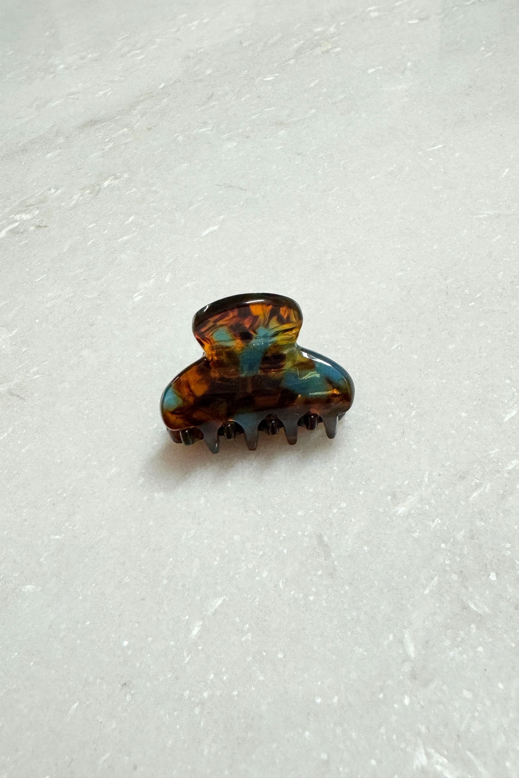X Small Claw Clip |  Blue Tortoise