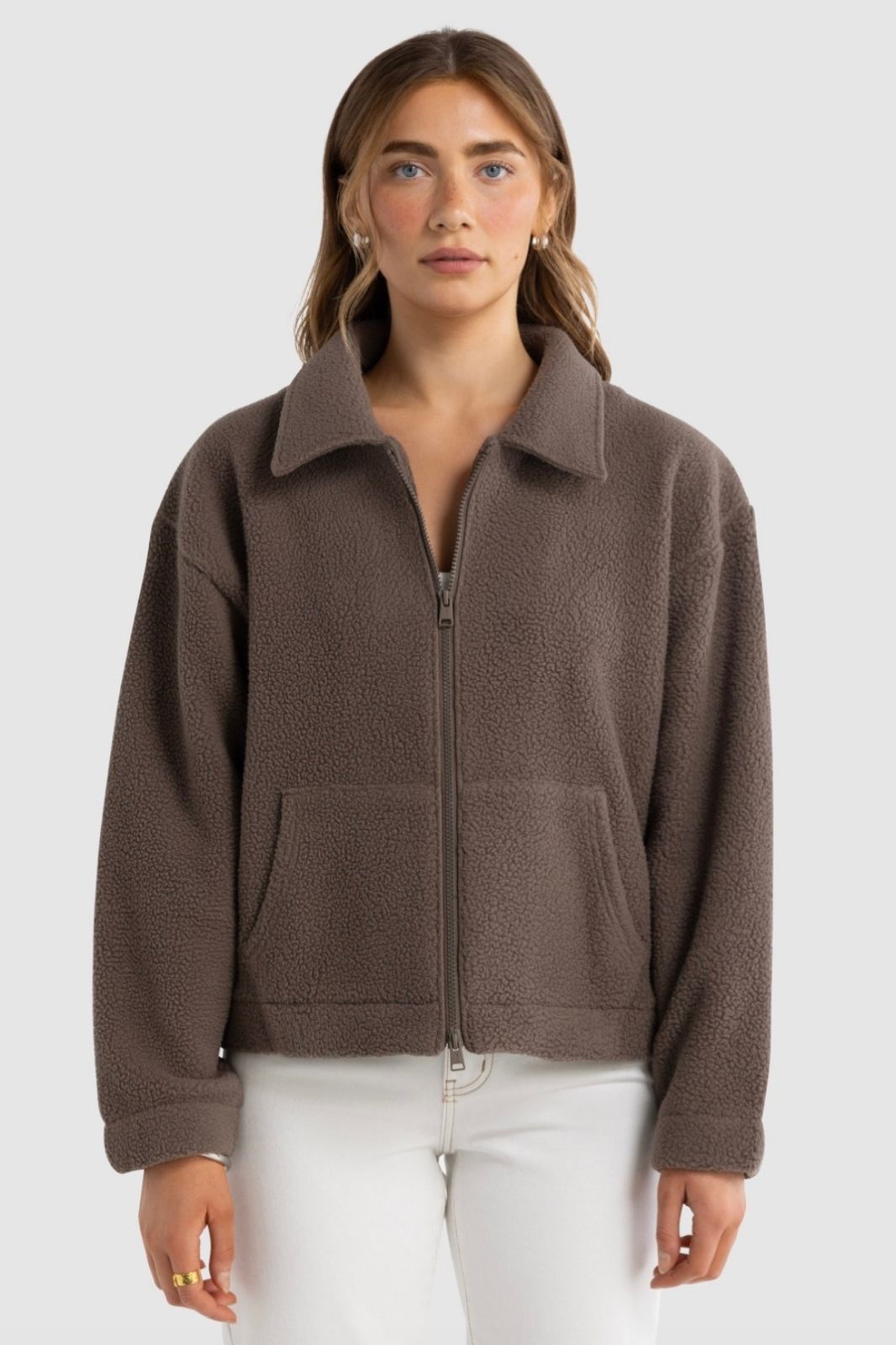 Georgia Sherpa Jacket | Espresso