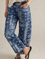 Barrel Jean | Navy Bandana