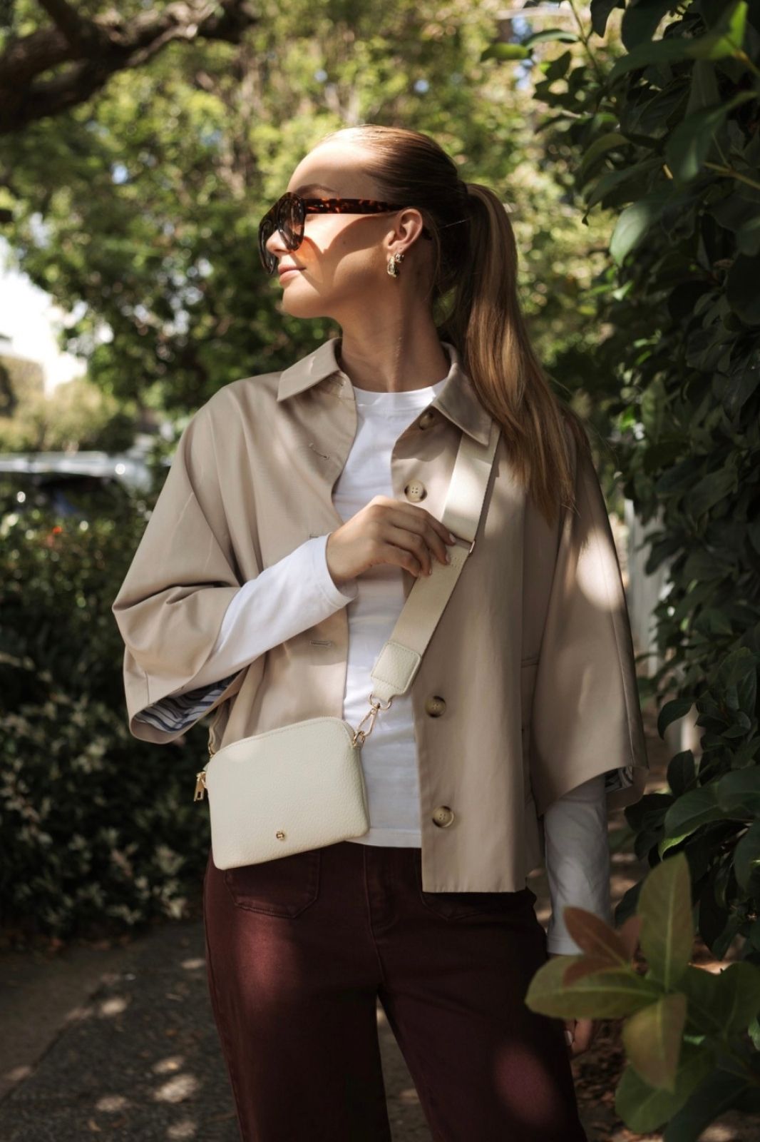 Missy Hugo Cross Body Bag | Ecru
