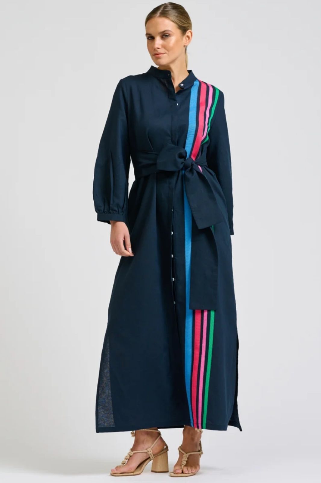 Anna Longline Dress | French Navy