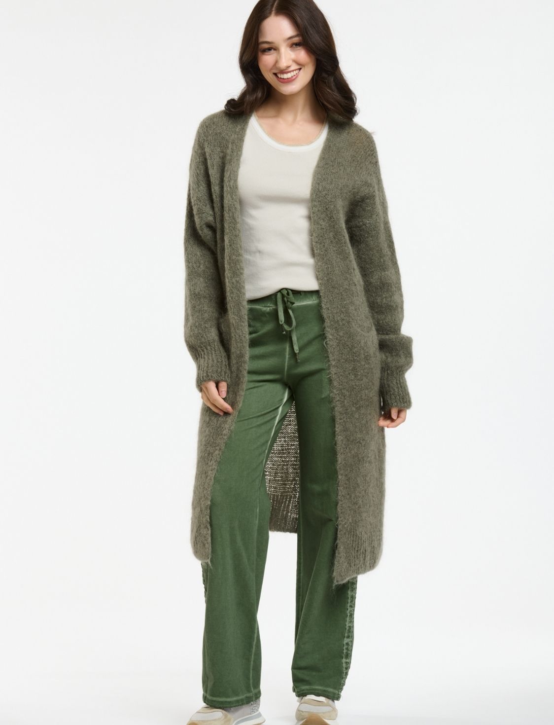 Mohair Contina Cardi | Khaki