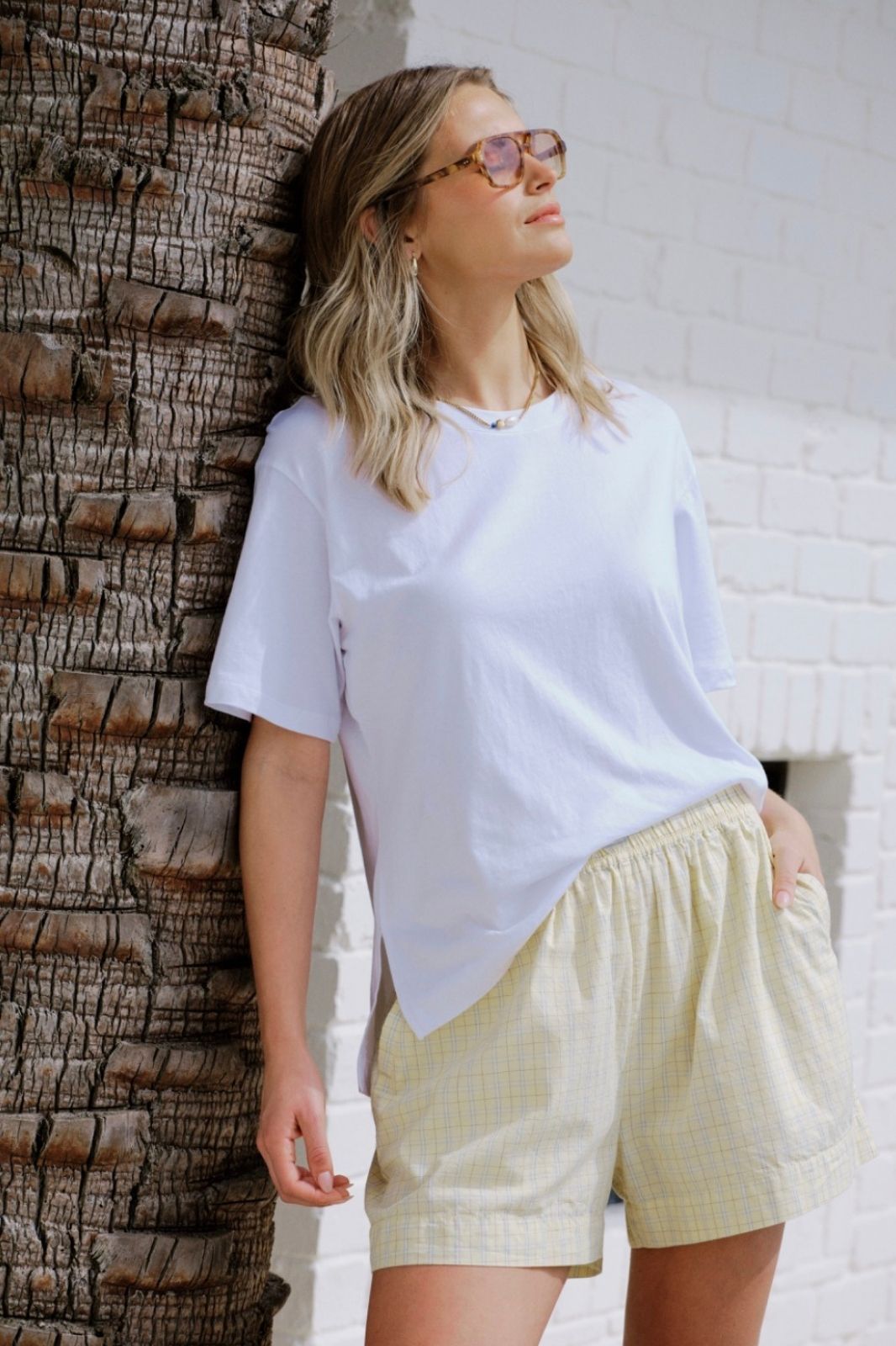 Stevie Slouchy Tee | White