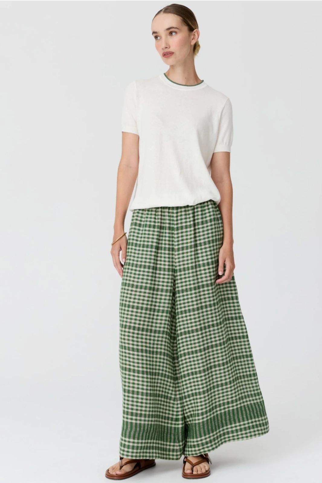 Dillon Tee With Tipping | Chalk/Fern