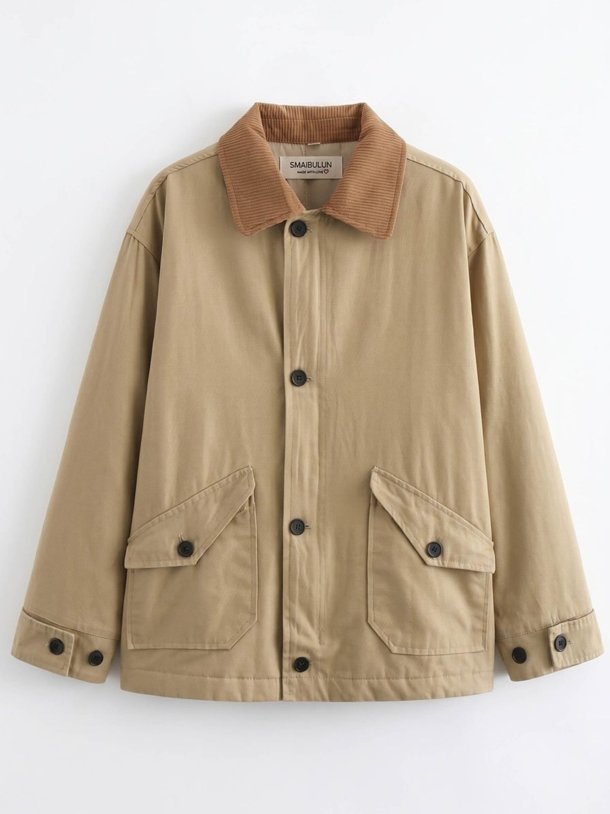 Cord Collar Barn Jacket | Tan