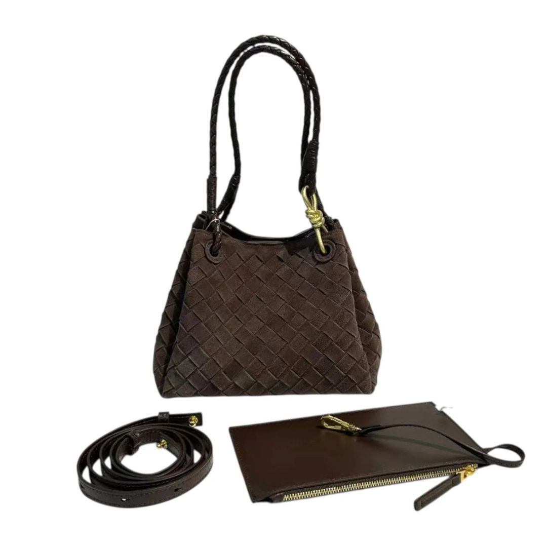 PT Suede Balloon Bag | Chocolate