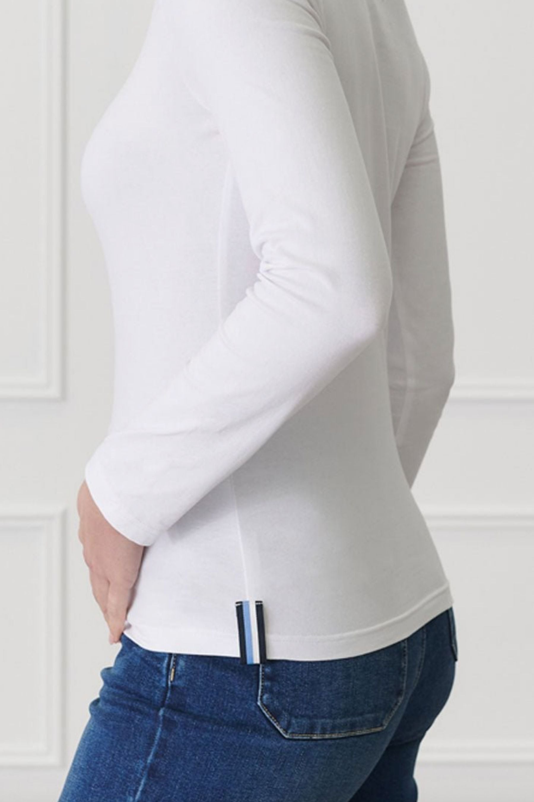 Paris Long Sleeve Classic Tee | White