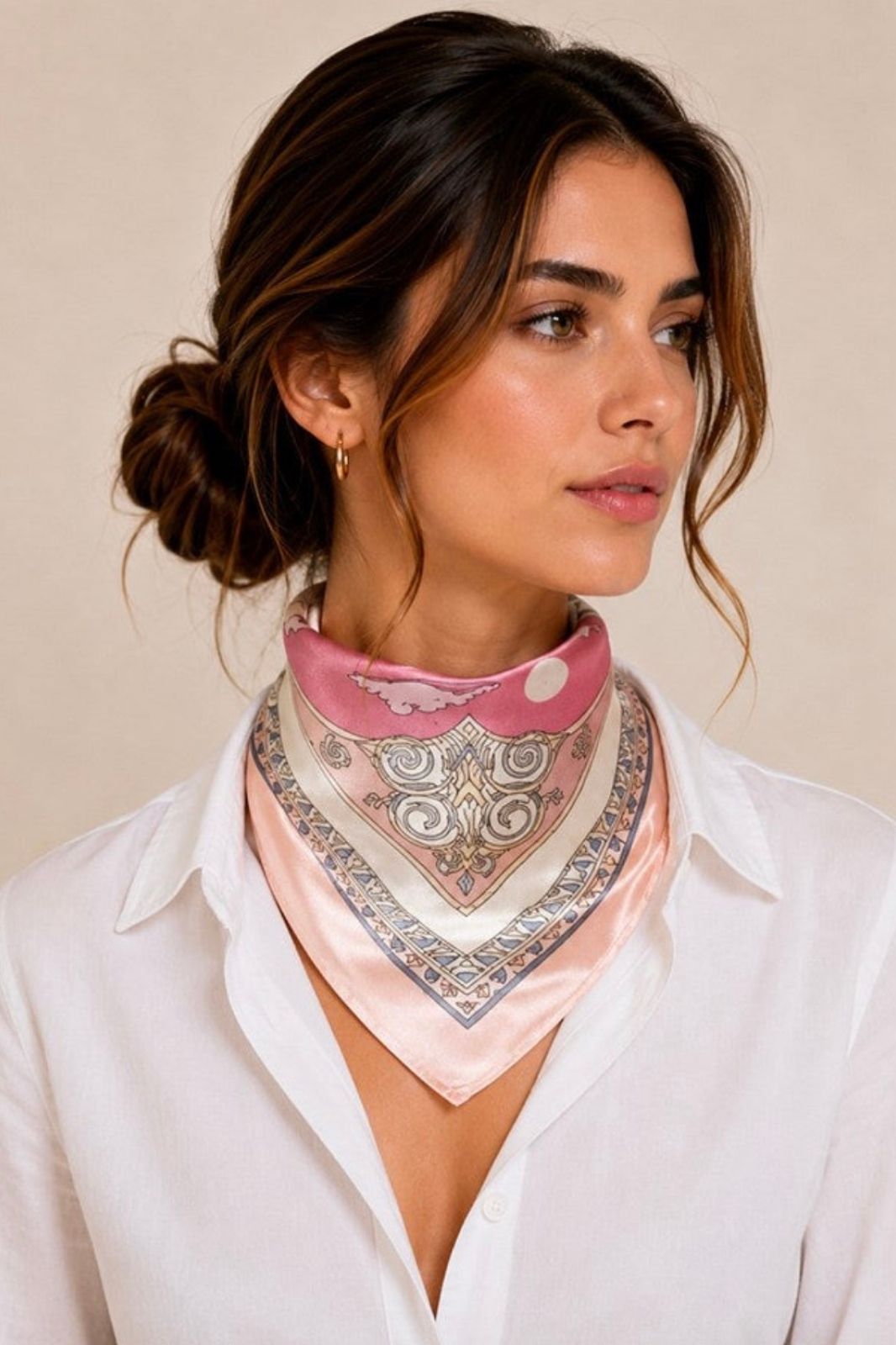 Silk Scarf | Swan Silk 50 x 50cm