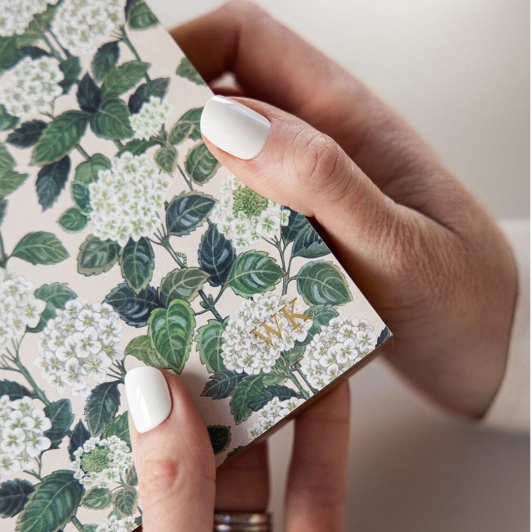Hydrangea Notepad Desktop Jotter