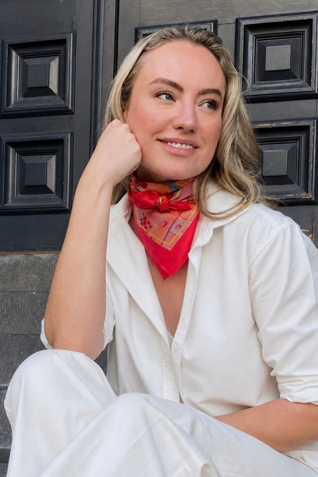Jackie Green x DH The Scarlett Petite Silk Scarf