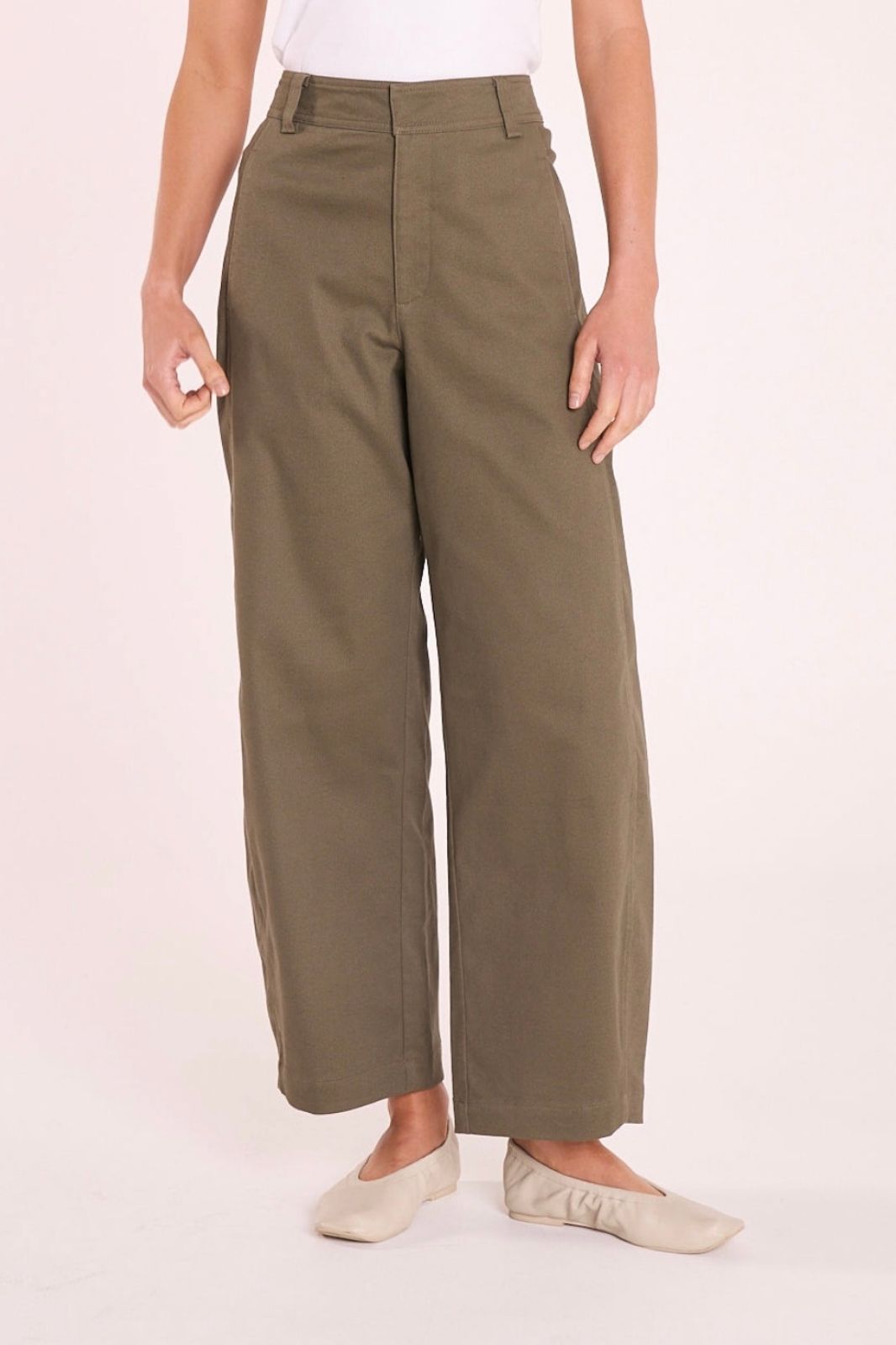 Charlie Barrel Pant | Khaki