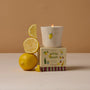 Bistro Lemon Embossed Ceramic Candle | Meyer Lemon