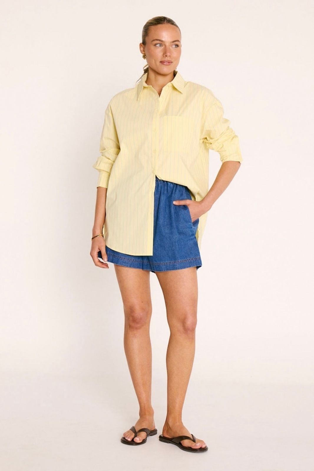 Emily Shirt | Lemon Stripe