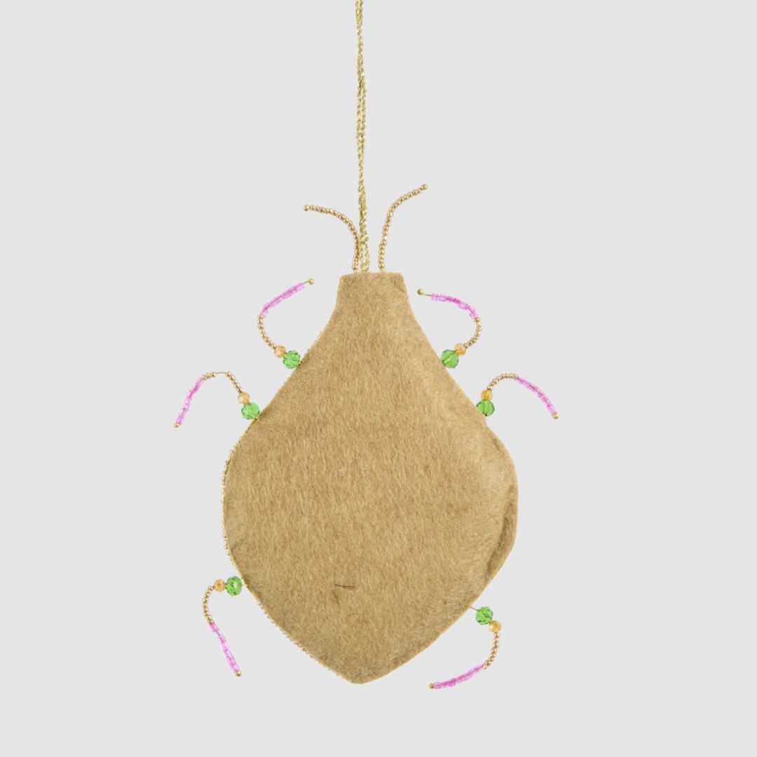 Maharajah Beaded Beetle Hanging Decoration