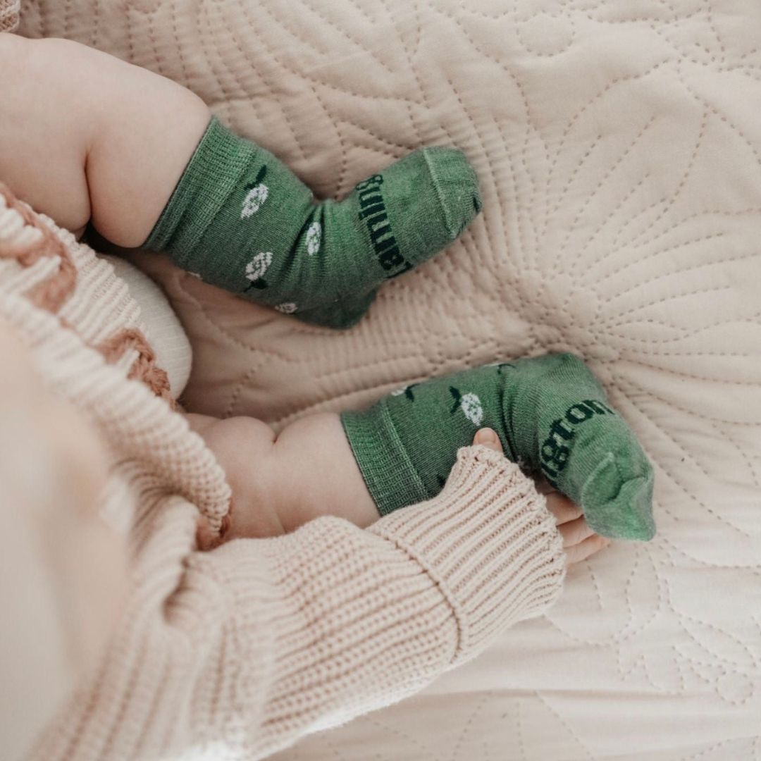Merino Wool Baby Socks | Heather
