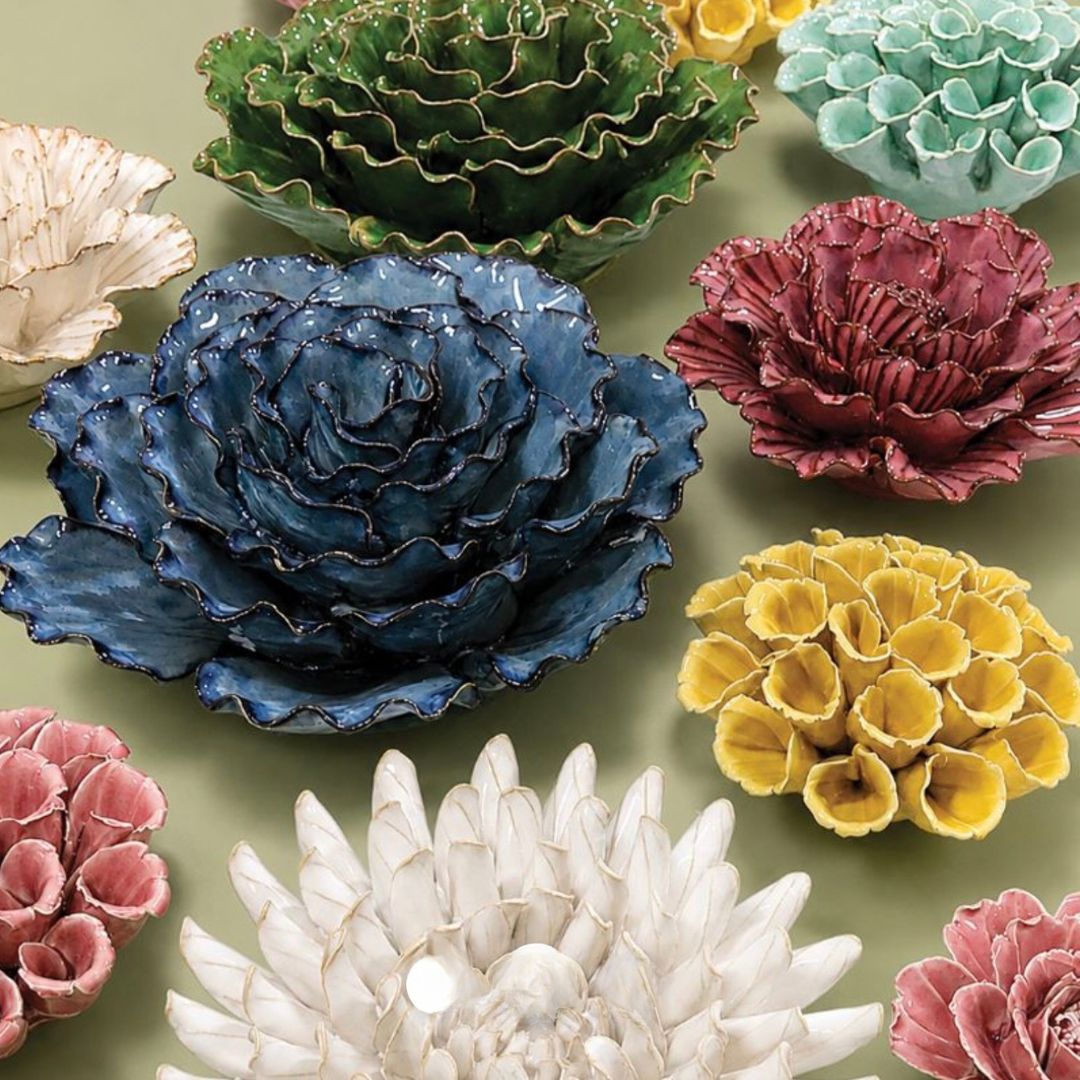 Ceramic Flower Juniper XL