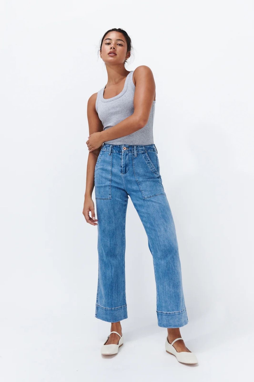 Celeste Pant | 70s Blue