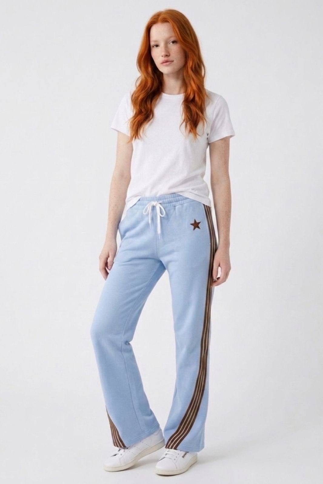 Track Pants | Baby Blue &amp; Chocolate