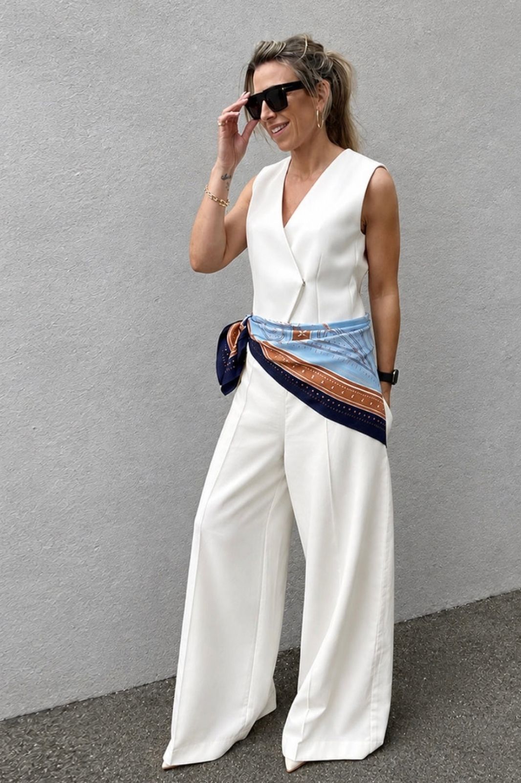 Ellie Compton x DH The Lawrie Large Silk Scarf
