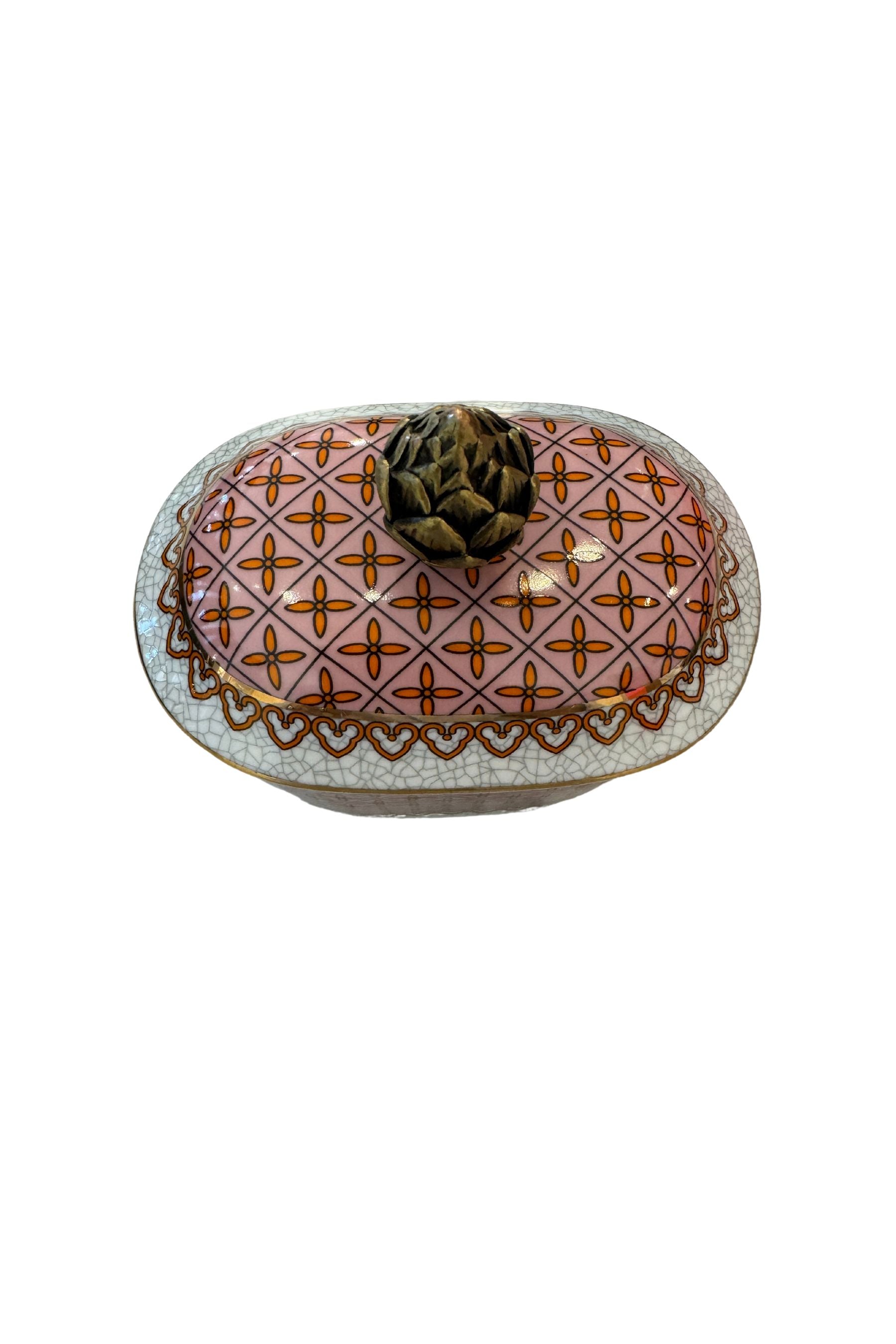 Shop Artichoke Trinket Box Rose by RSTC Rose St Trading Co