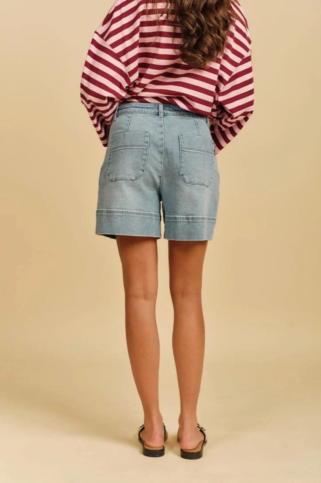 Farrah Denim Short | Pale Wash