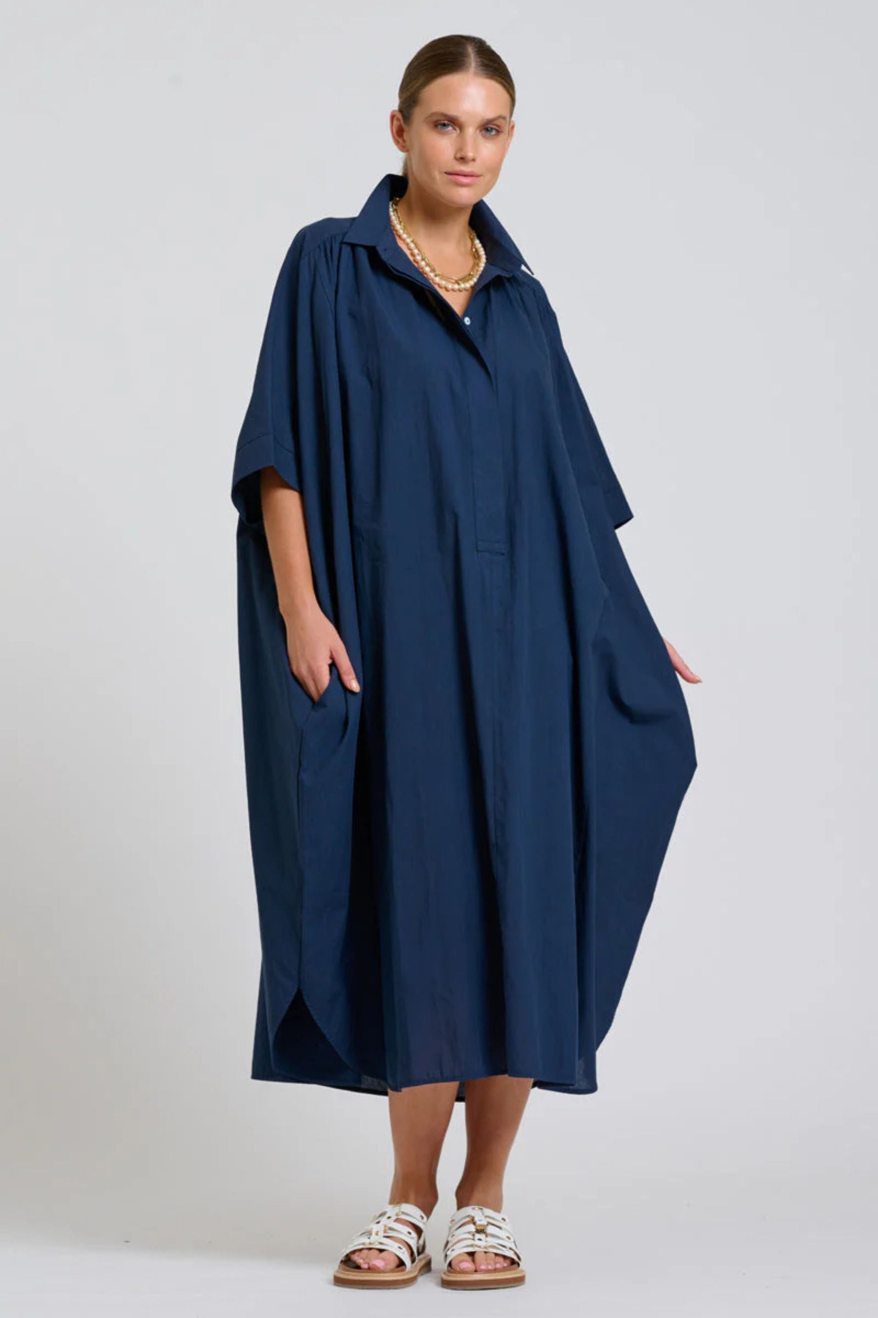 The Maggie Oversized Dress | French Navy