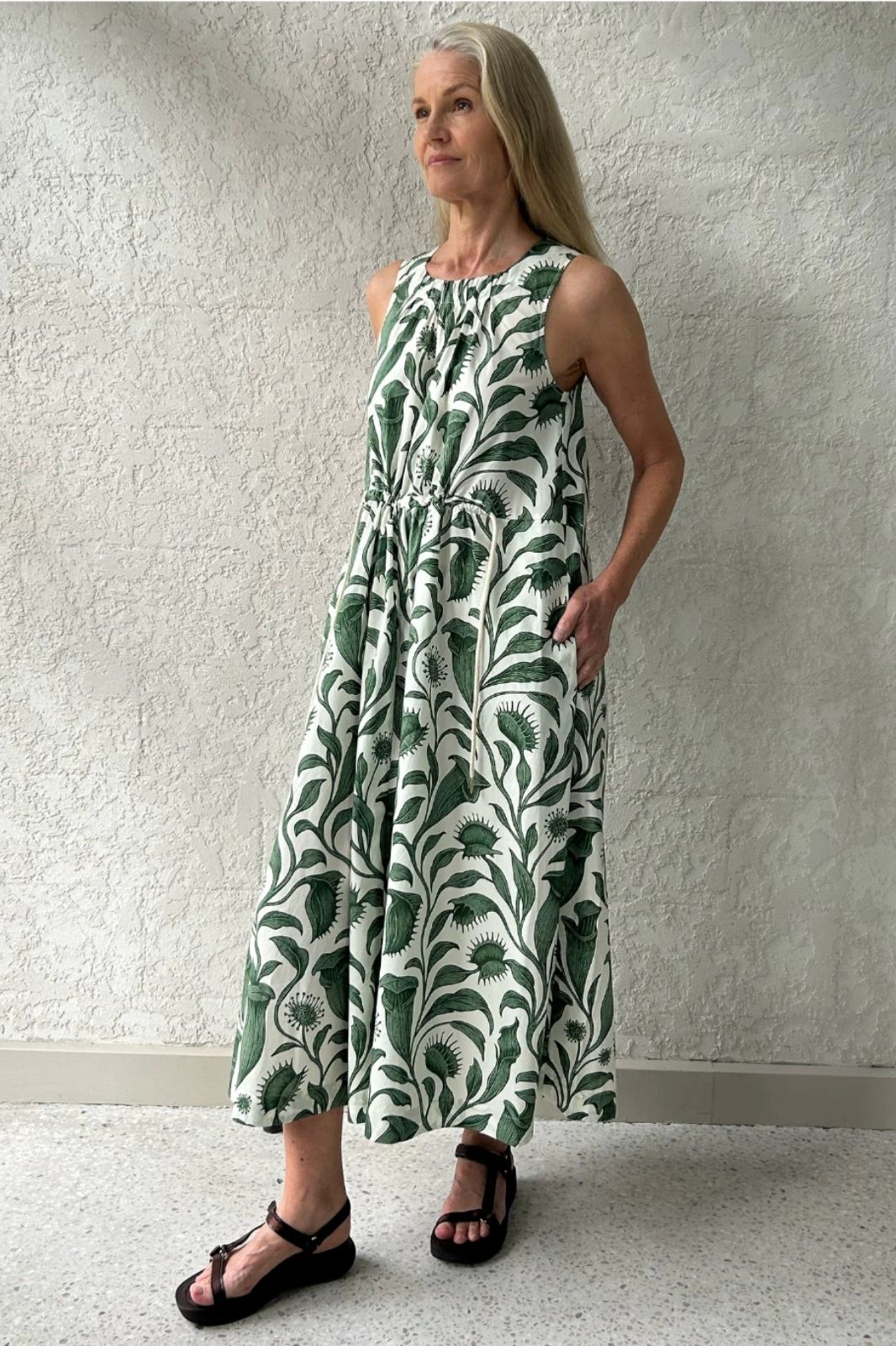 Botanica Drawcord Dress | Botanica Print
