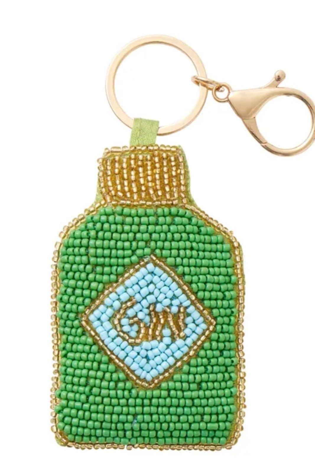 Gin Beaded Keyring