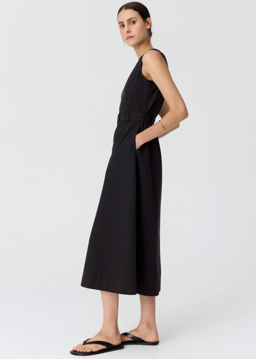 Lira Belt Dress | Off Black