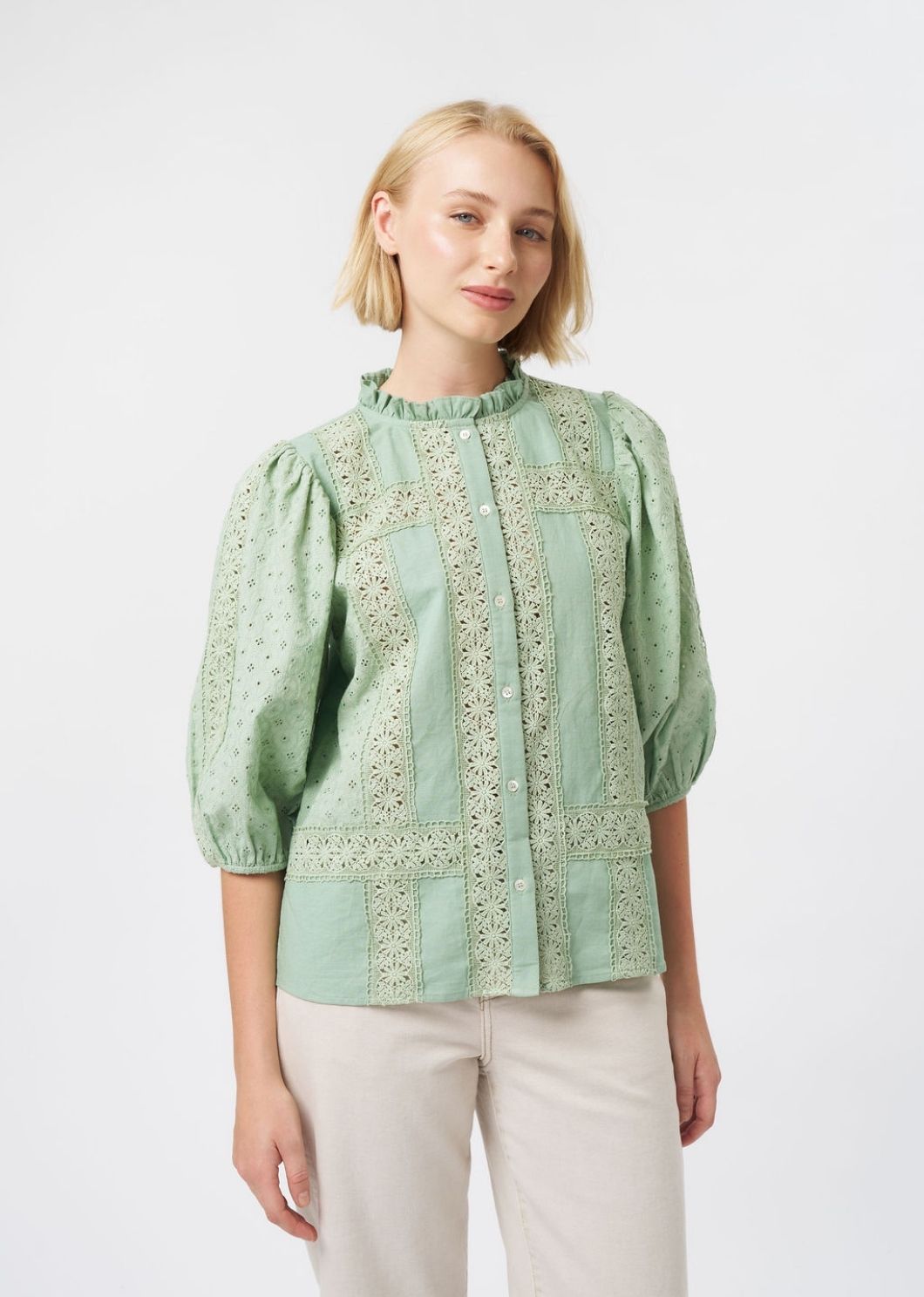 Isabella Shirt | Grape Green