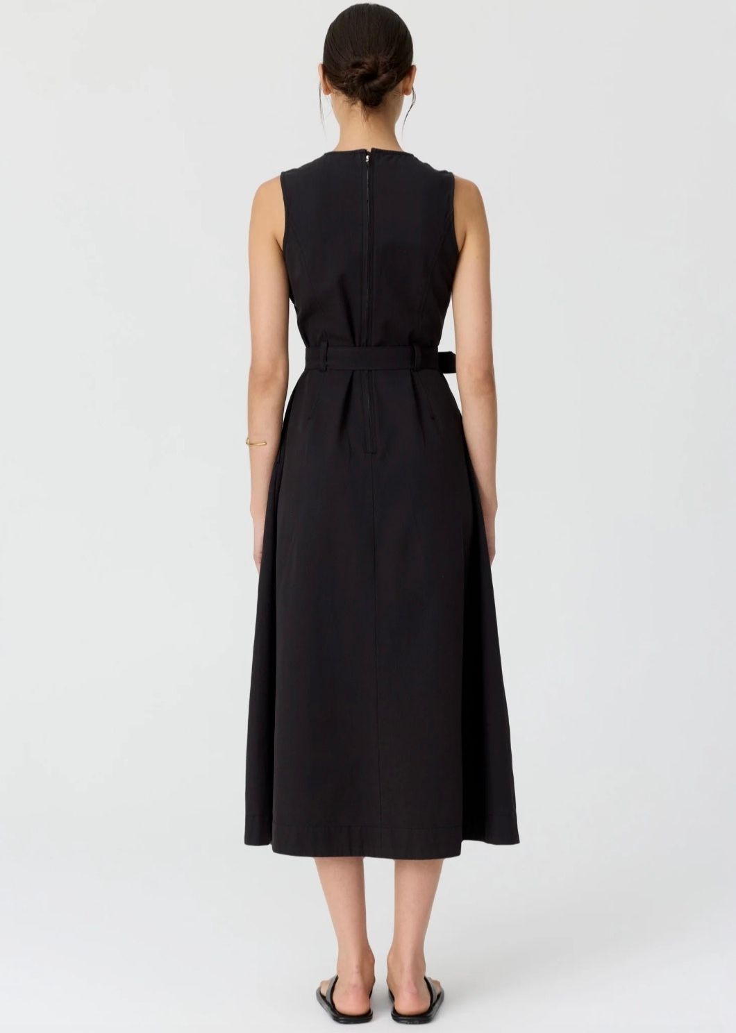 Lira Belt Dress | Off Black