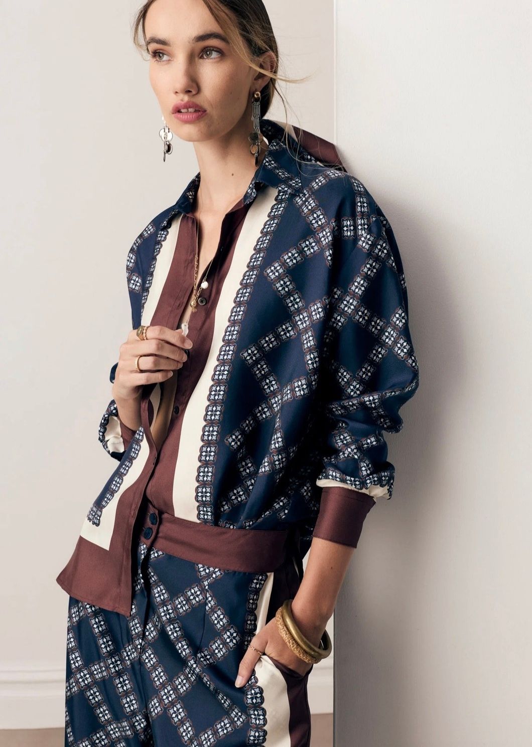 Eden Silk Shirt | Eden Scarf Print