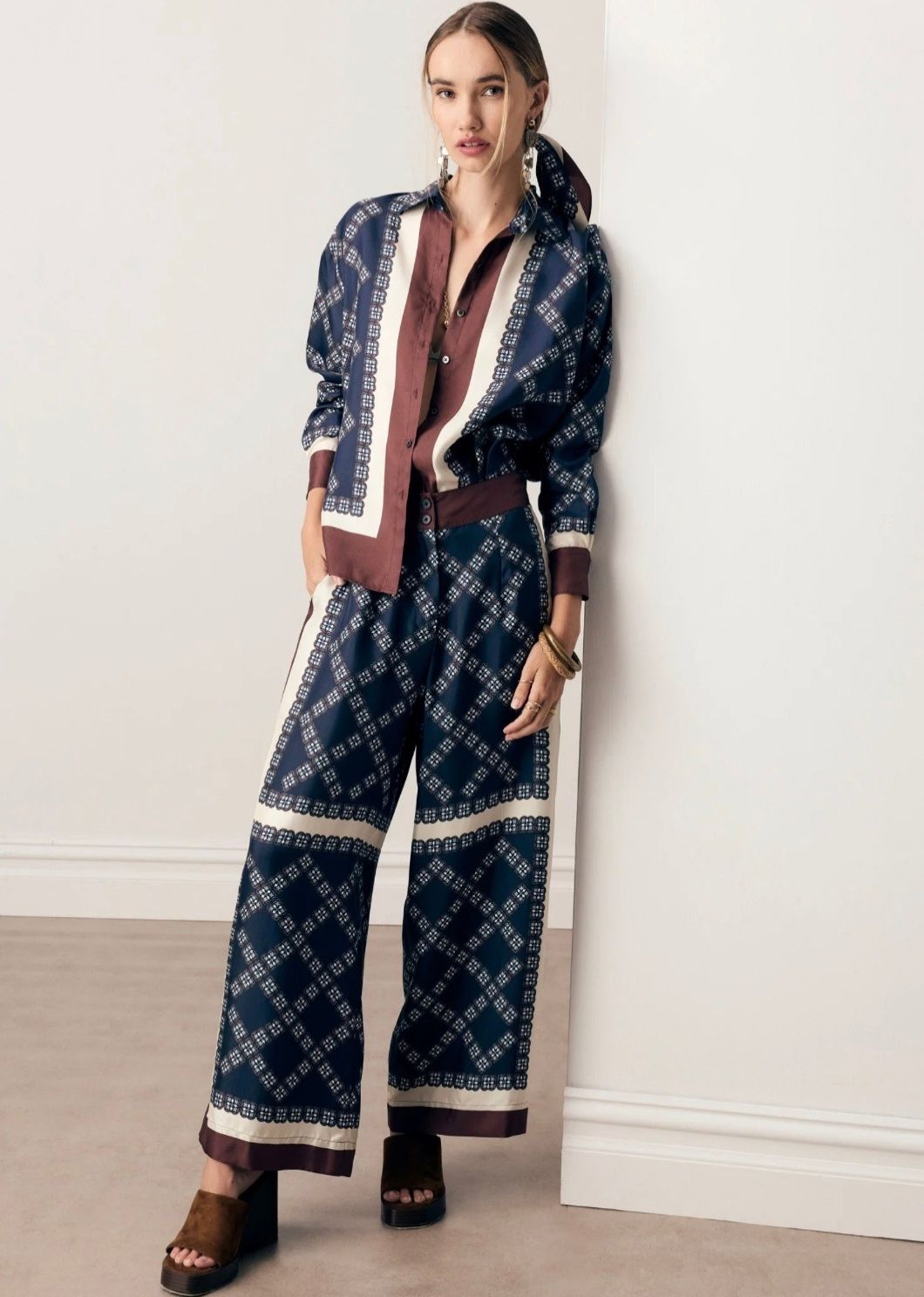 Eden Silk Shirt | Eden Scarf Print