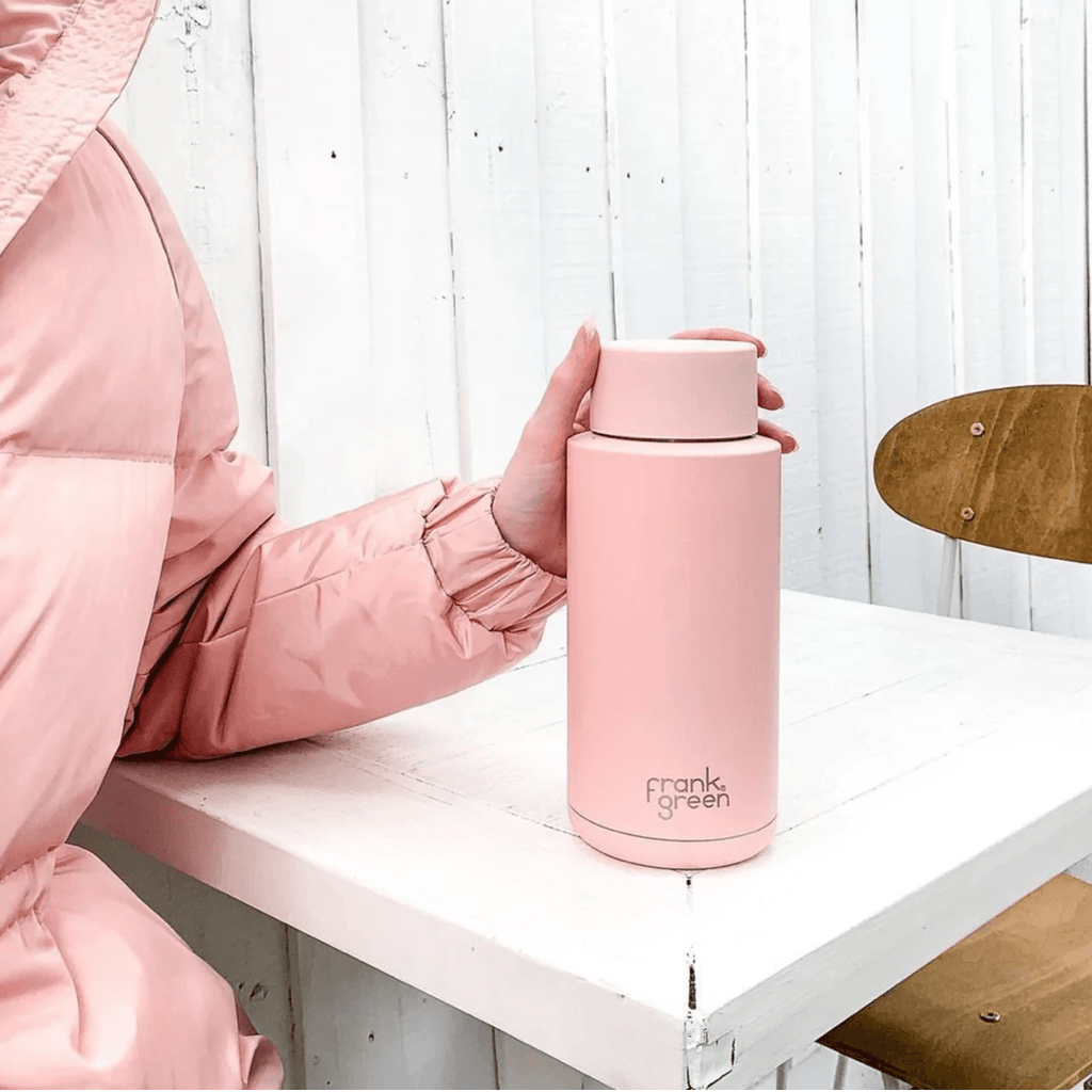 Frank Green  34oz Ceramic Reusable Bottle Straw Lid | Blushed available at Rose St Trading Co