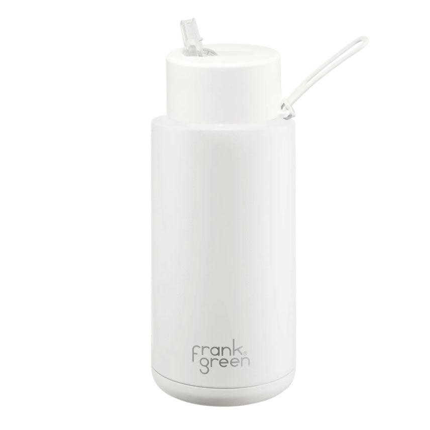 Frank Green  34oz Ceramic Reusable Bottle Straw Lid | Cloud available at Rose St Trading Co