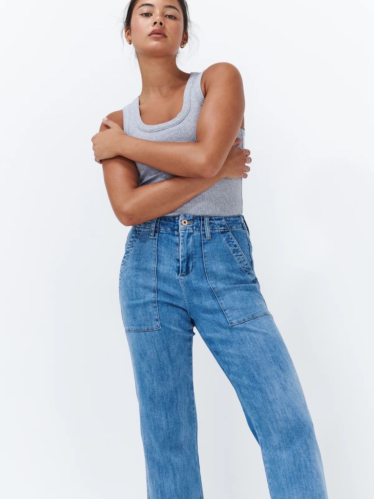 Celeste Pant | 70s Blue