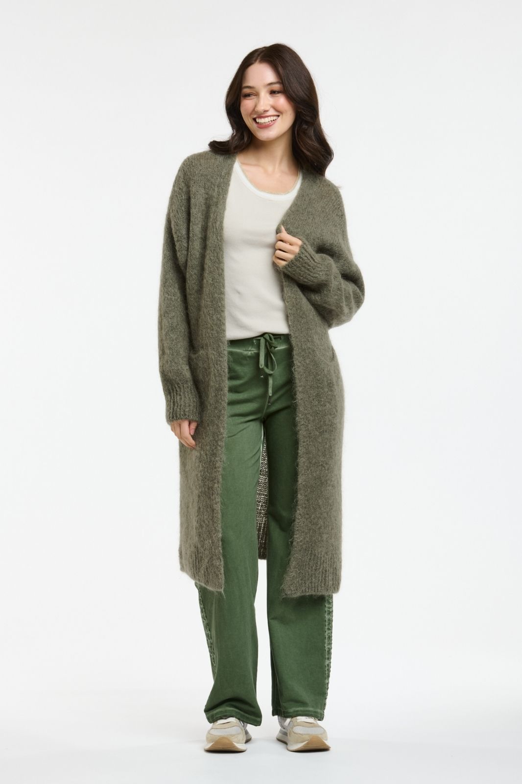 Mohair Contina Cardi | Khaki