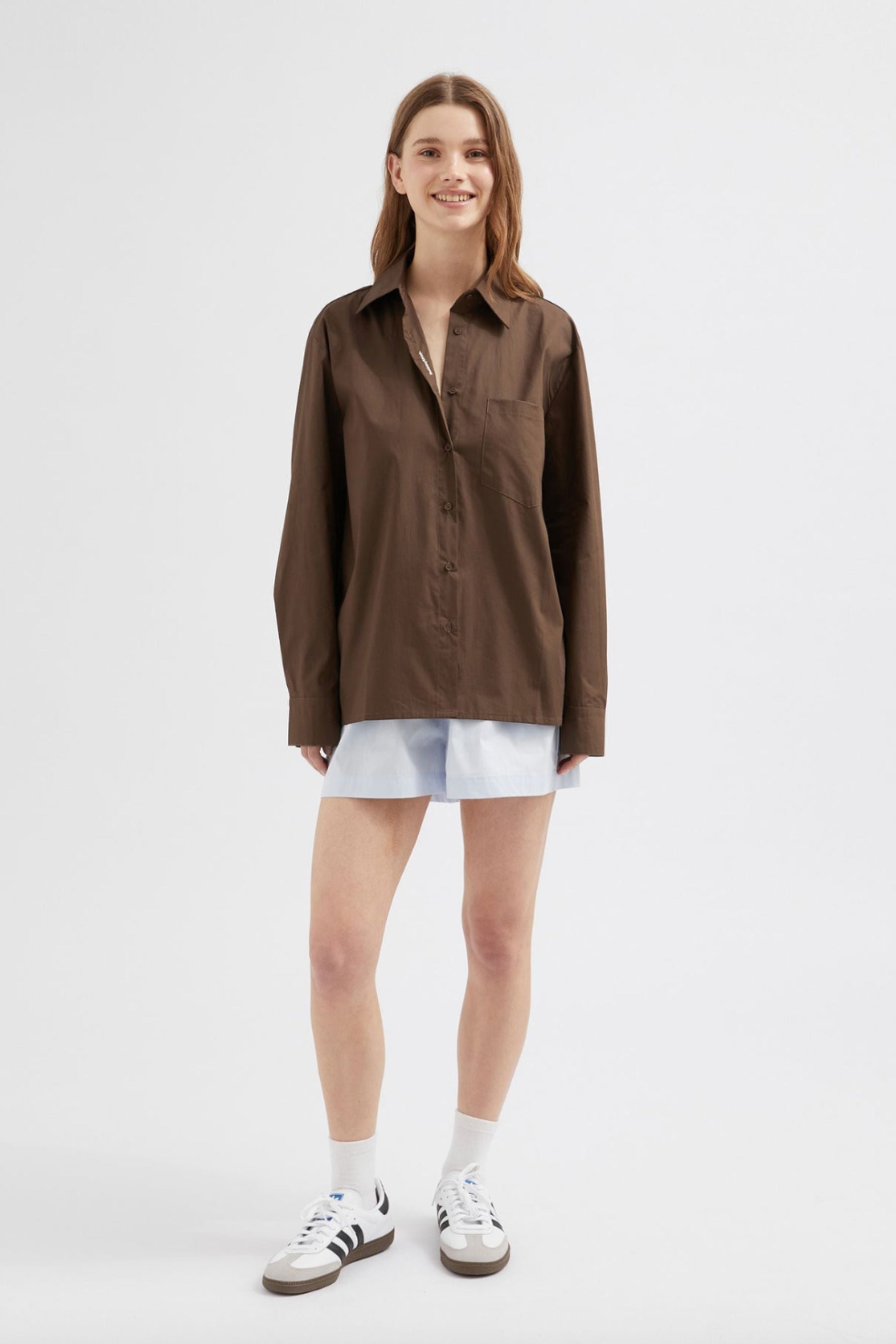 Cotton Shirt | Chocolate
