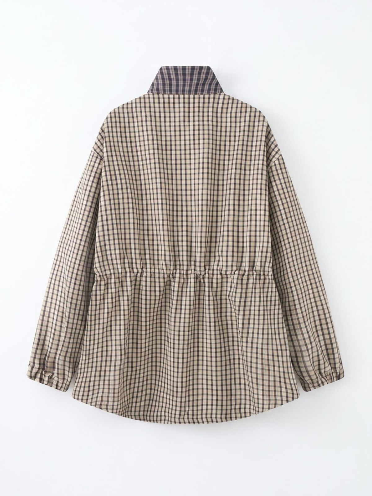 Check Zip Front Anorak