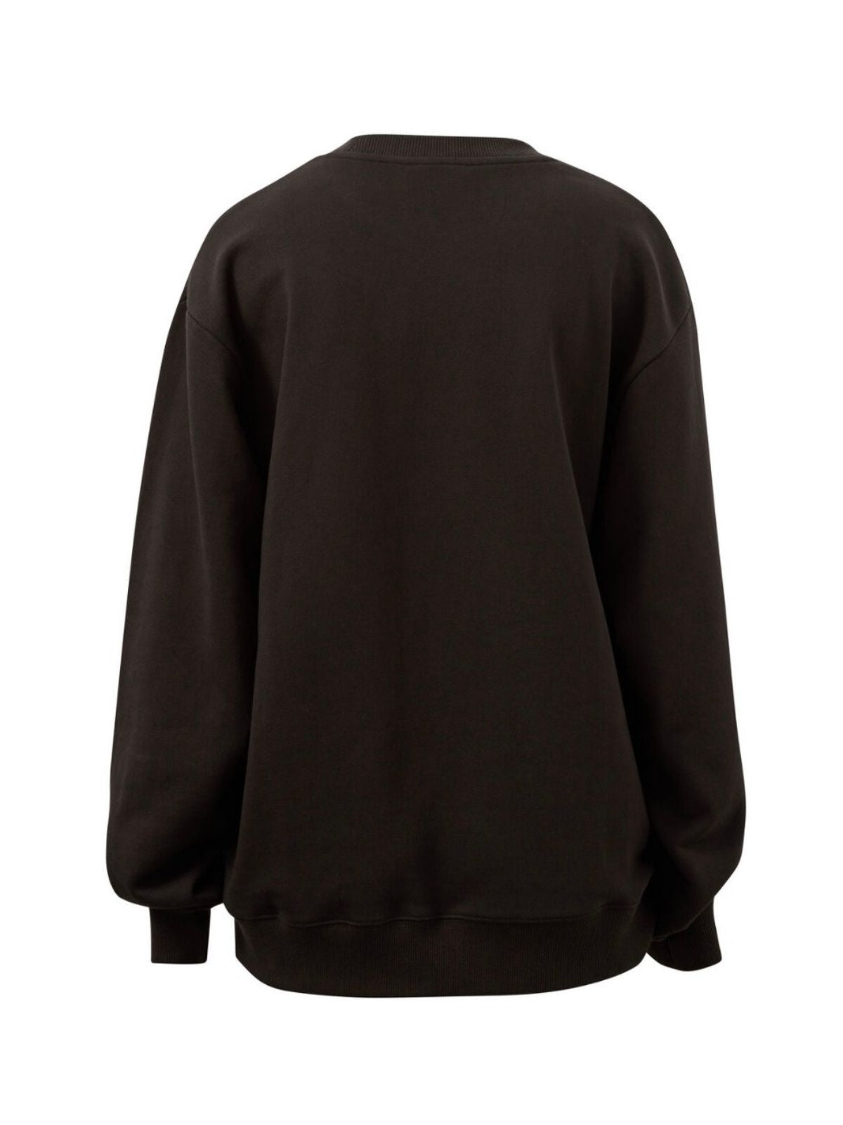 Isla Oversized Slouchy Crew | Phantom/White Heritage