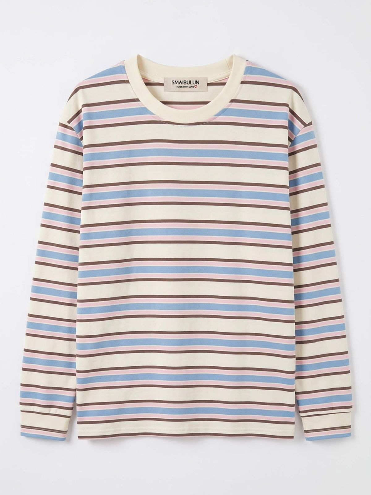 Vacation Stripe Tee | Butter, Pink, Choc &amp; Blue