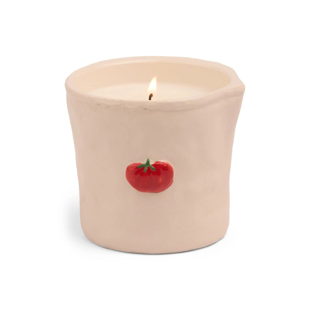 Bistro Tomato Embossed Ceramic Candle | Heirloom Tomato
