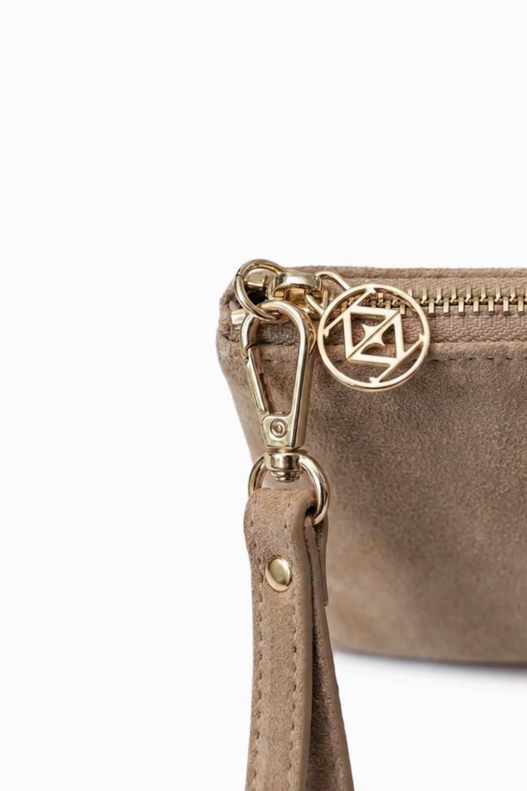 Mia Eco Suede Clutch | Tan